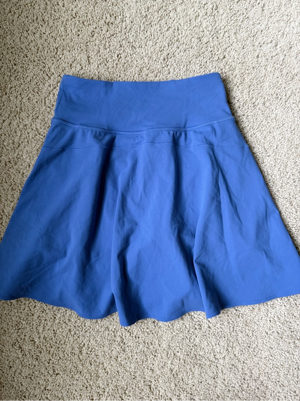 Women's Electric Blue Athletic Skort with Flared Silhouette